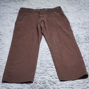 Caterpillar CAT Canvas‎ Work Pants 38x29 Mens Brown Heavy Cotton Blend Relaxed